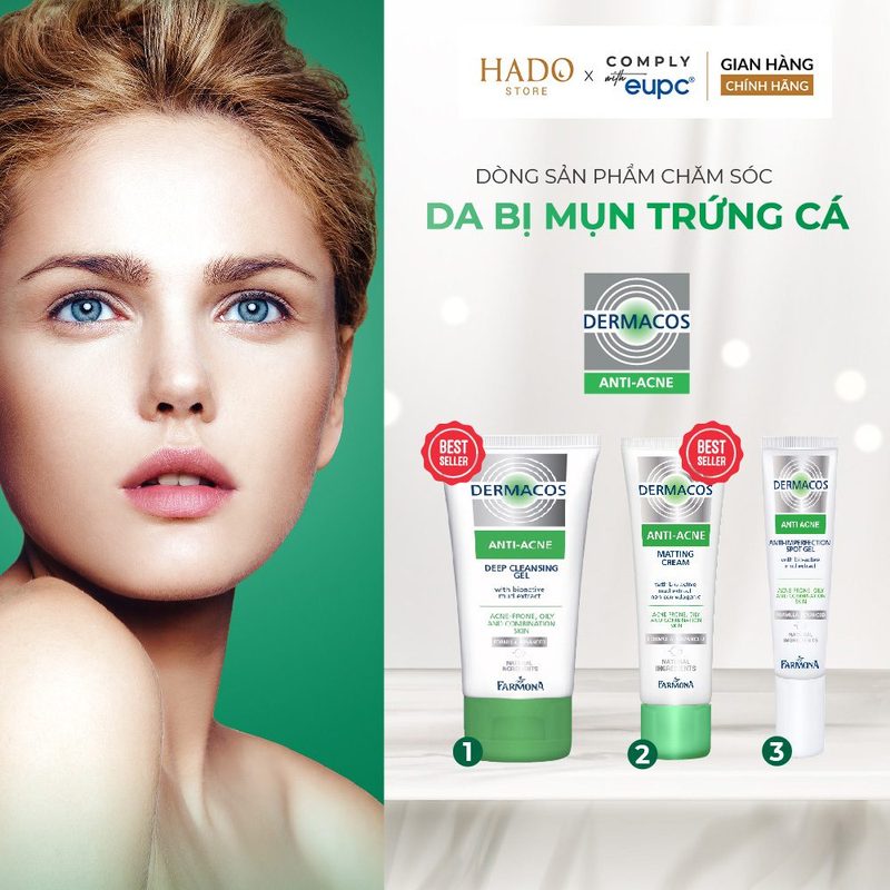 Gel rửa mặt làm sạch sâu bùn hoạt tính Farmona Dermacos Anti-Acne 150ml - ảnh 5