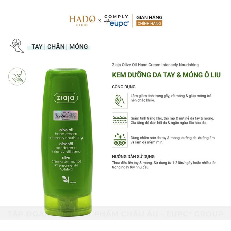 Kem dưỡng da tay và móng dầu ô liu Ziaja 80ml - ảnh 2