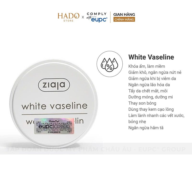 Sáp dưỡng ẩm White Vaseline Ziaja 30ml - ảnh 2