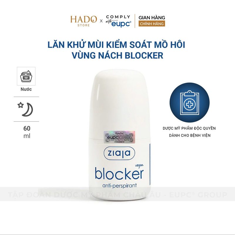 Lăn khử mùi kiểm soát mồ hôi Blocker Ziaja 60ml - ảnh 3