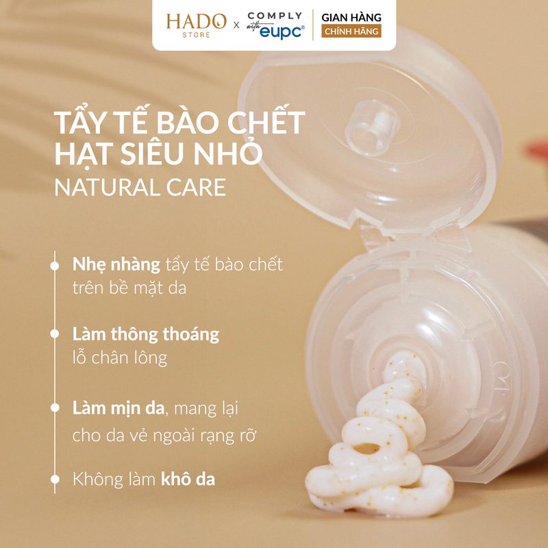 Tẩy tế bào chết hạt mịn cho mặt Ziaja Natural Care 70ml - ảnh 3